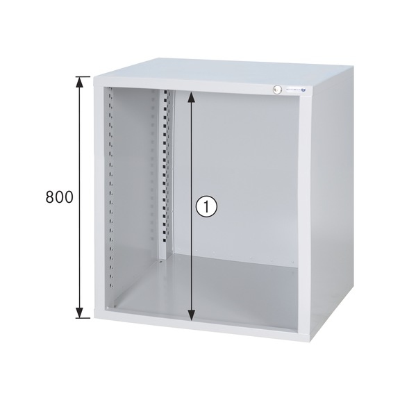 Cabinet housing system 550 S, height 800 mm