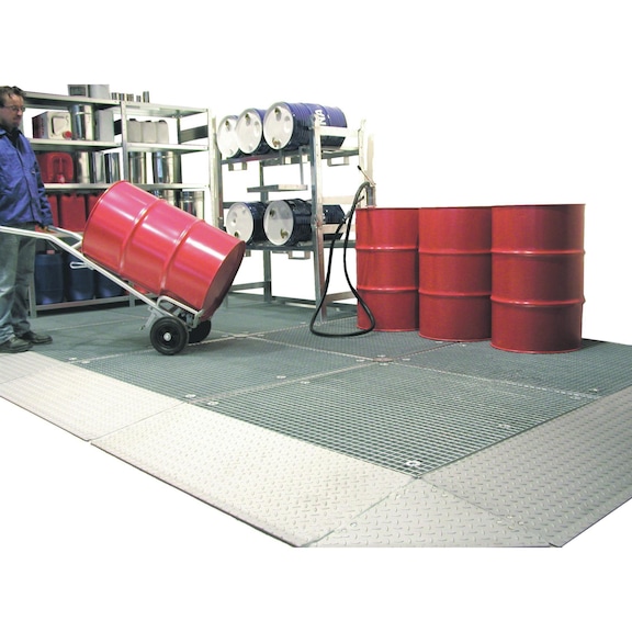 Floor protection tray