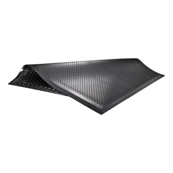Ergolastec 工作区垫，具有防滑菱形表面结构，F 型 - 丁腈橡胶制成的工作脚垫，耐油、阻燃