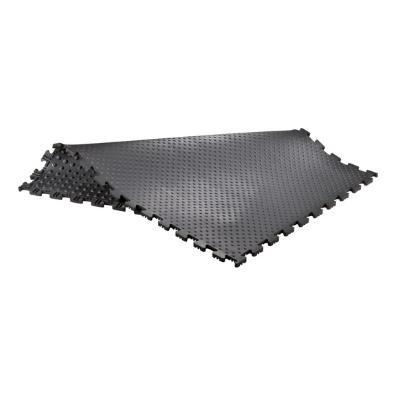 Ergolastec 工作区垫，具有防滑菱形表面结构，J 型 - 丁腈橡胶制成的工作脚垫，耐油、阻燃