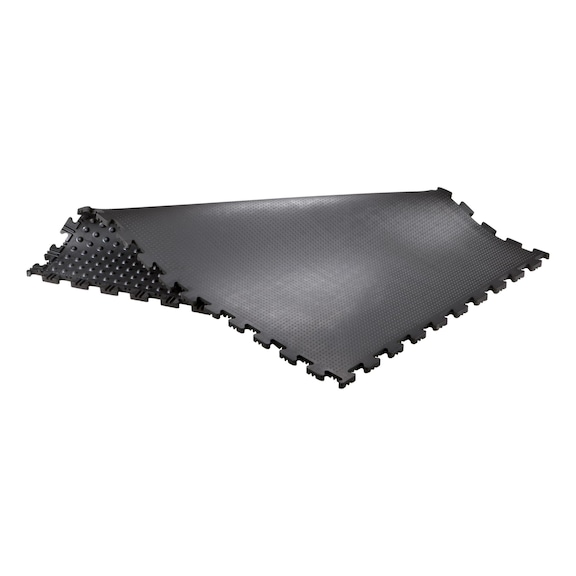 Ergolastec 工作脚垫，采用平整表面结构，C 型，1350 x 887 x 16 mm - 丁腈橡胶制成的工作脚垫，耐油、阻燃