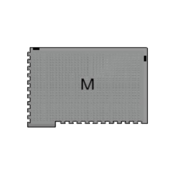 ergolastec munkaszőnyeg lapos szerk.el, M-szerk. típus, 1303 x 948 x 16 mm - Nitrilkaucsukból készült munkaszőnyeg, olajálló, gyulladásgátló