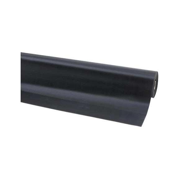 天然橡胶制成的橡胶垫，3 mm 厚，细开槽，垫厚 1200 mm - 橡胶垫