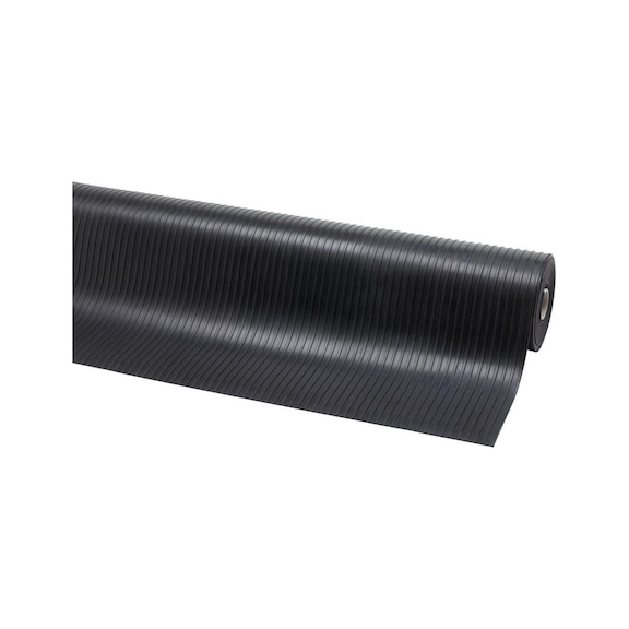 6 mm 厚天然橡胶制成的橡胶垫，宽开槽，垫厚 1200 mm - 橡胶垫