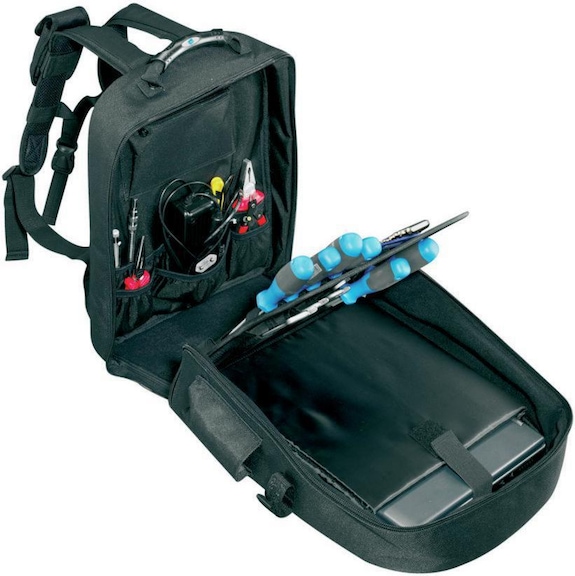 B+W naylon alet sırt çantası, siyah - Dizüstü bilgisayar bölmeli takım sırt çantası