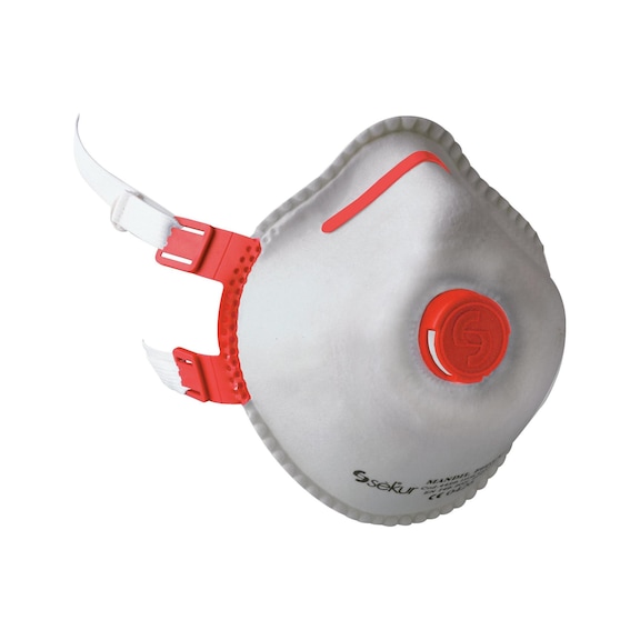 EKASTU 呼吸面罩 Mandil FFP 3/V，带阀门（5 件装） - 颗粒过滤口罩