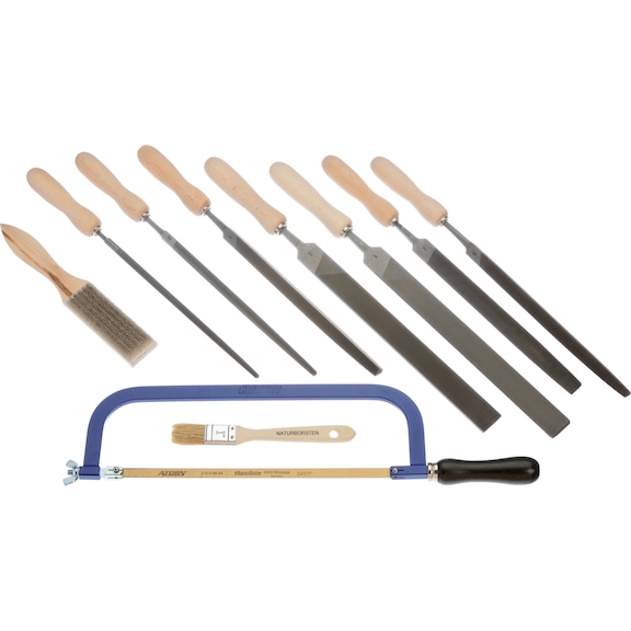 Juego de herramientas de sierras y limas ORION, 11 piezas - Surtido de herramientas