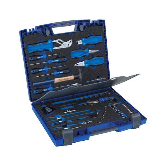 Tool case with 50-piece tool assortment