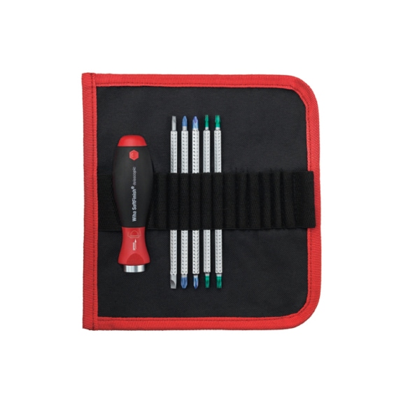 Reversible screwdriver sets with telescopic blade - 6 or 11 pieces
