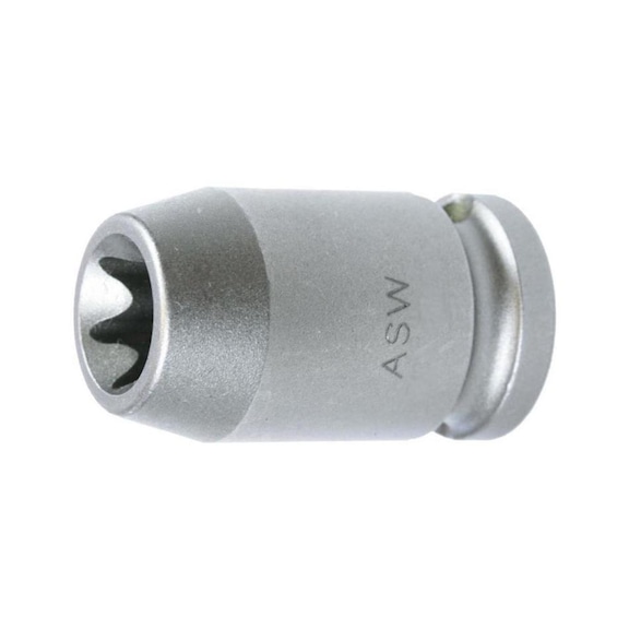 Dado ASW, TX E 10, accionamiento 1/2", longitud 38 mm - Inserto para llave de vaso, TX exterior