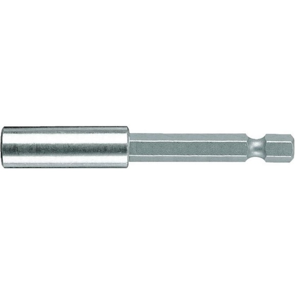 Adaptador de puntas WERA, 1/4" x 100 mm, con anillo de retención e imán - Adaptador de puntas universal con manguito de acero inoxidable e imán