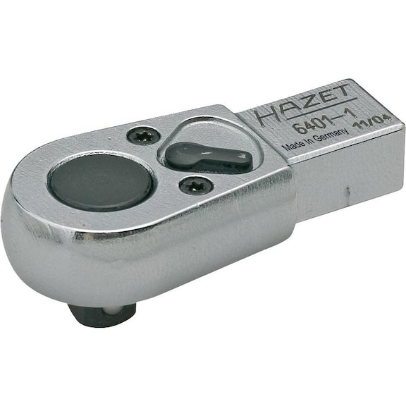 HAZET 插入式换向棘轮，1/2 英寸，插入式方头，14x18 毫米 - 插入式换向棘轮