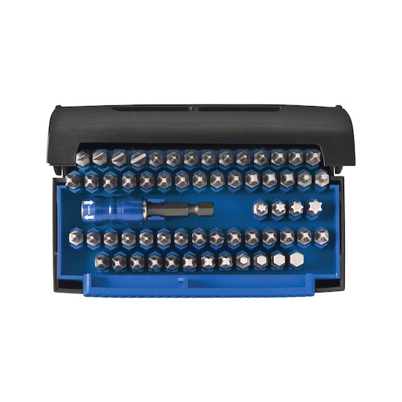 ATORN Bitbox 通用收集器，61 件，带螺丝刀头夹持器 - 带磁性批头夹持器的批头盒