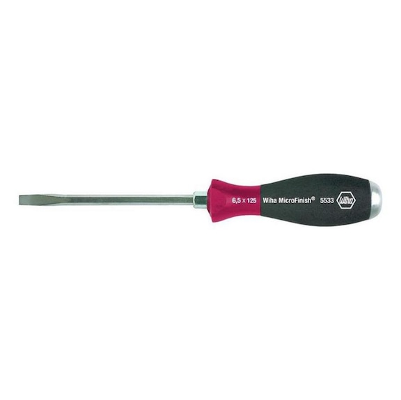 Slotted screwdrivers with hexagonal blades