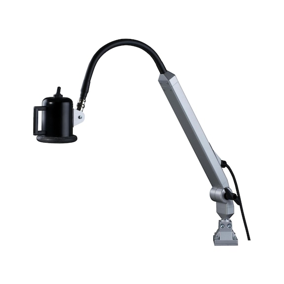 Lampe de machine à LED, bras flexible IP 54&nbsp;av. disposit. d'actionnement intégré - Lampe de poste de travail à LED