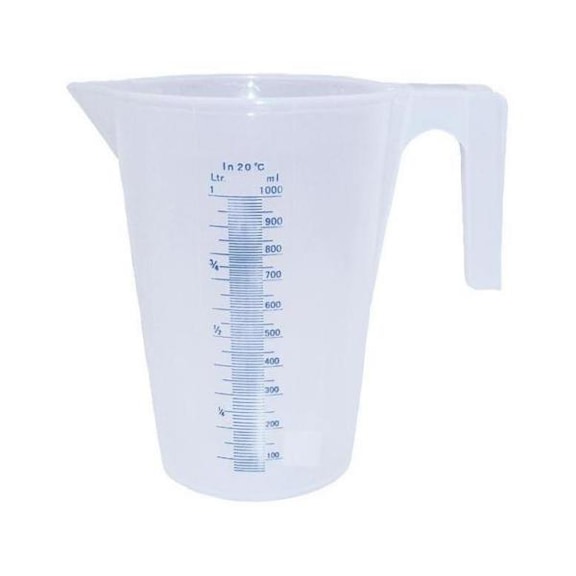 PRESSOL measuring cup made from polypropylene, 1 litre, transparent - Measuring cups