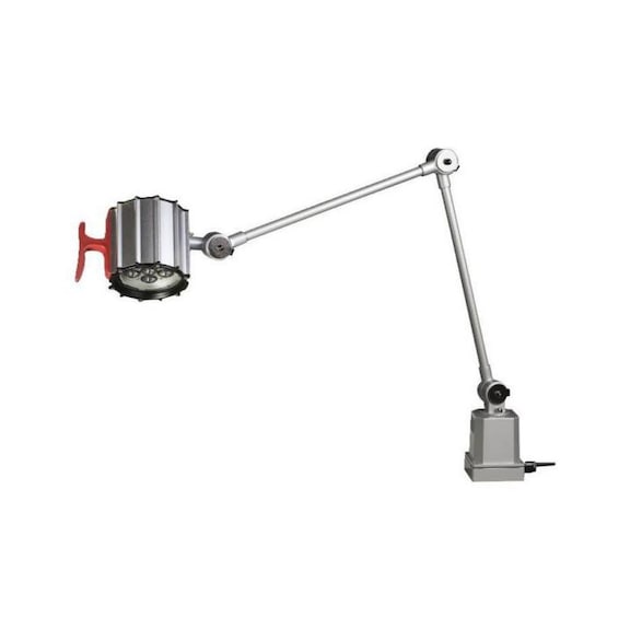 Lámpara articulada LED 6 x 1 W, brazo art, clase prot. IP 65, convert. 100-277 V - Lámpara articulada LED para máquina