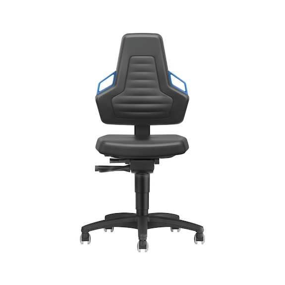 Cojines espm. poliuretano sillas de trabajo BIMOS Nexxit con ruedas asas azul - NEXXIT swivel work chair with castors
