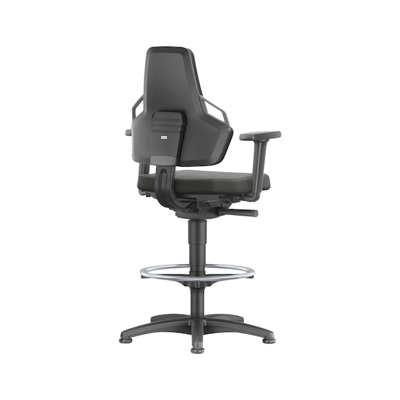 Cojines espuma poliuret. sillas trab. BIMOS Nexxit anil. base patín asas antrc. - NEXXIT swivel work chair with foot rest ring and glide runners