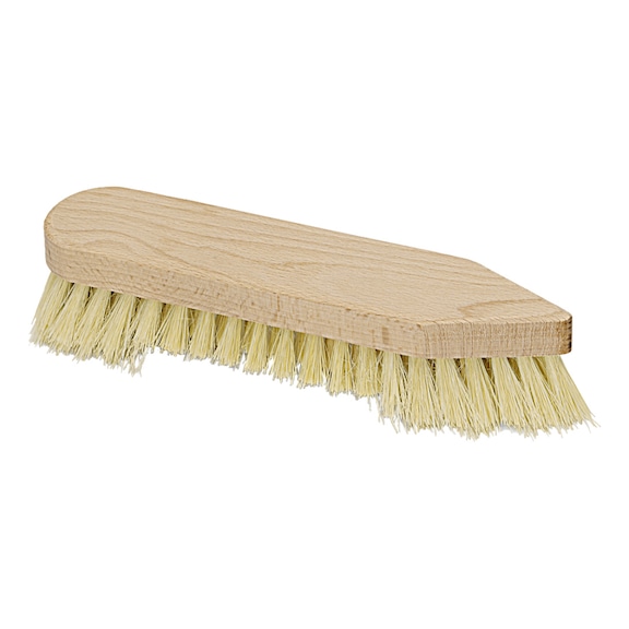 NÖLLE PROFI BRUSH Waschbürste mit Bart Holzkörper 200 mm - Scheuerbürste mit Bart
