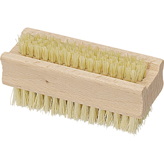 hand wash brush with natural fibre trim - Hand washing brush, natural fibre trim