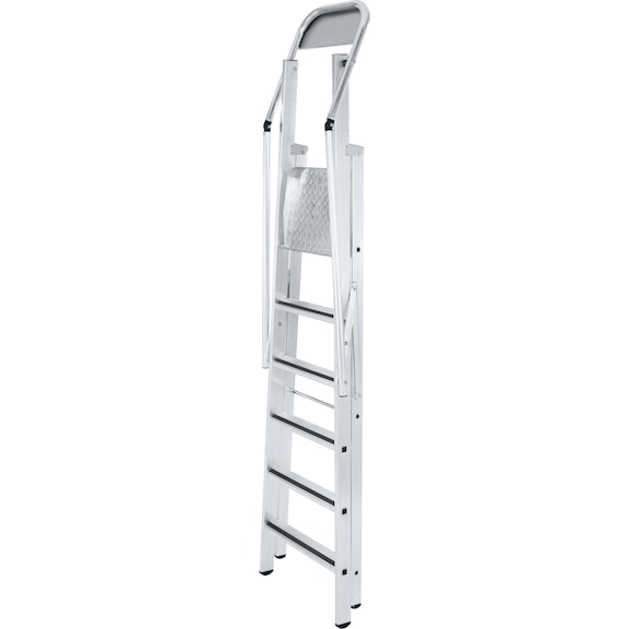Zarges staande ladder Z600 ZAP met groot platform, 6 treden, Safer Step 41676 - Z 600 ZAP staande ladder