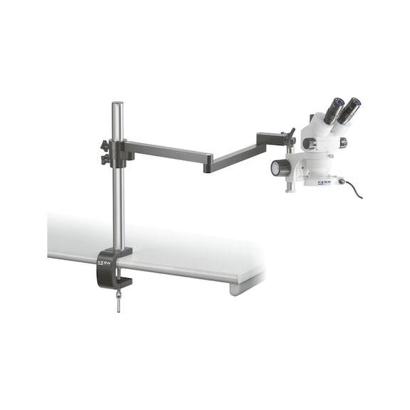 Stereo microscope with articulated tripod