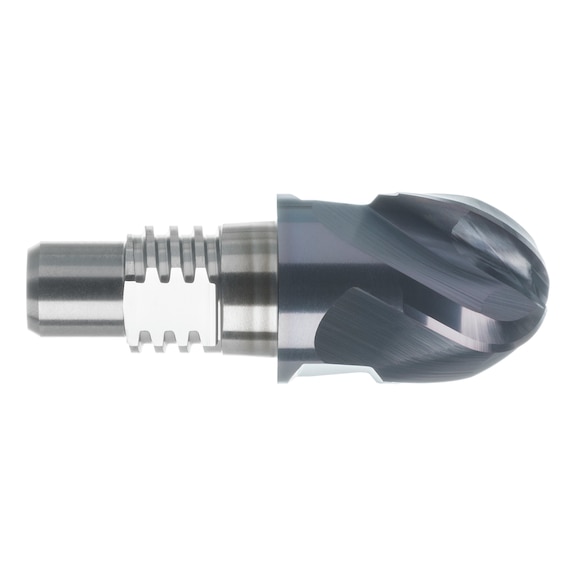 Solid carbide radius cutter for interchangeable head system - 1