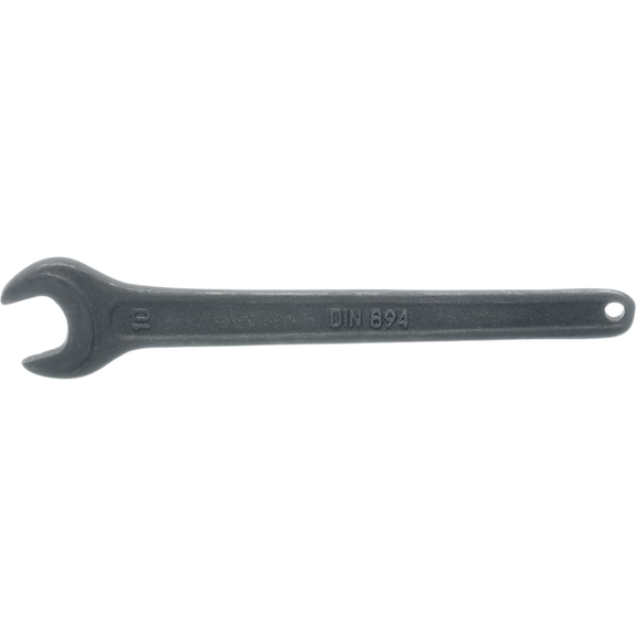 Single open-end wrench for interchangeable head system