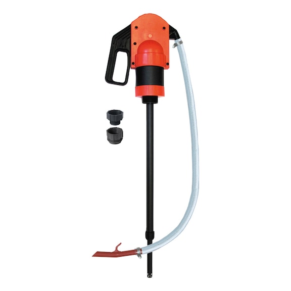 Professional chemical drum pump with telescopic suction pipe