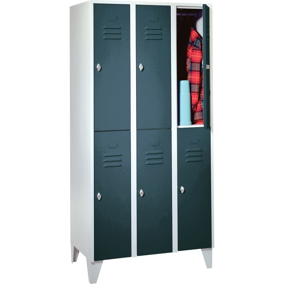 Clothing Cabinet With Bench Underframe Compartment Width 300 Mm Cabinet Height 2140 Mm