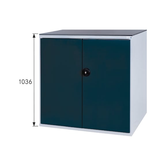 550 B szekrényház rendszer, BT5 mod., GS – tesztelt, RAL 7035/7016 - Szekrényház ajtókkal, 550 B rendszer
