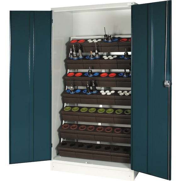 WTS szárnyas ajtós szekrény, 1015 x 620 x 1950 mm, RAL 7035/7016 - Szárnyas ajtós szekrények