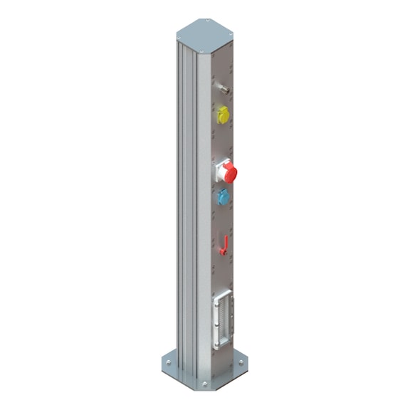 base de colonne de support eepos M2+, hauteur de colonne 2&nbsp;500&nbsp;mm - colonnes de support de base en aluminium