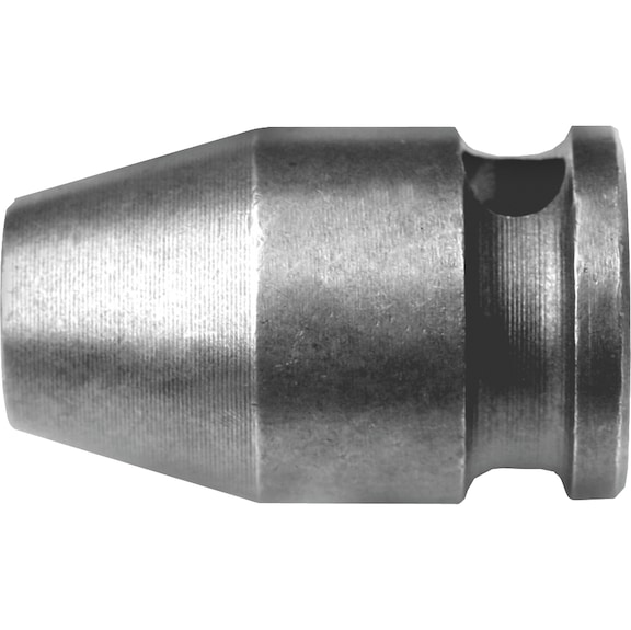 ASW koppelstuk voor 1/4 inch bits 1/2 inch aandrijving, 35 mm lang met veerring - Koppelstuk/houder voor bits