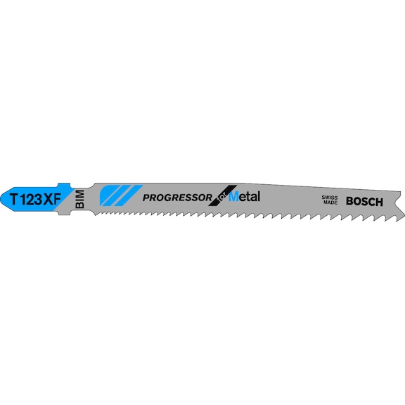 Bosch T123 XF Progressor Metal Cutting Jigsaw Blades Pack of 5