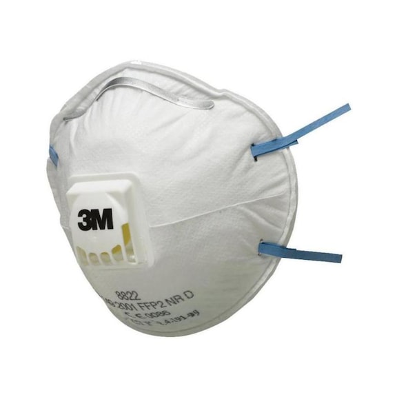 Máscara de respiración 3 M FFP 2, caja de 10, 3M tipo 8822 - Semimáscara filtrante de partículas
