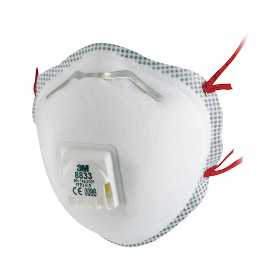 Masque de protection 3 M FFP 3, boîte de 10, 3M type 8833 - Masque de protection partiel filtrant