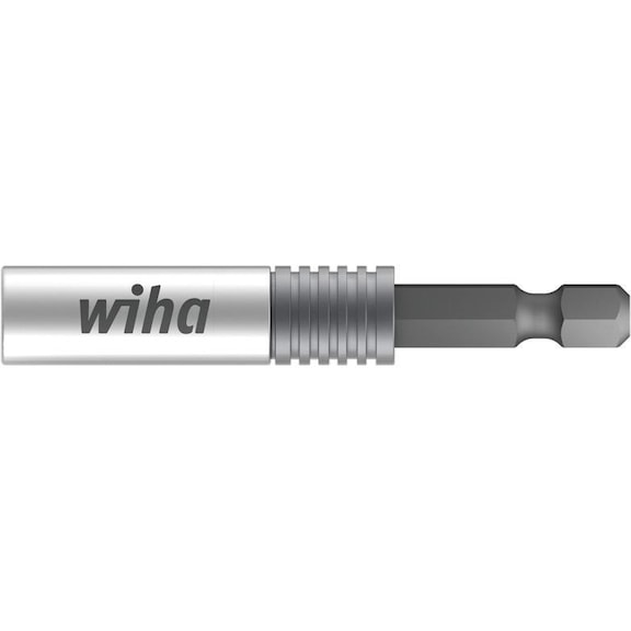 WIHA CentroFix SuperSlim 1/4 inch magnetic quick-change bit holder C and E 6.3 - Bit holder with magnet and bit lock with ejection function