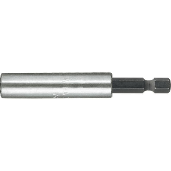 Porte-embout WIHA 1/4 pouce x57 mm, avec frein d'axe - Porte-embout avec frein d'axe de serrage et aimant