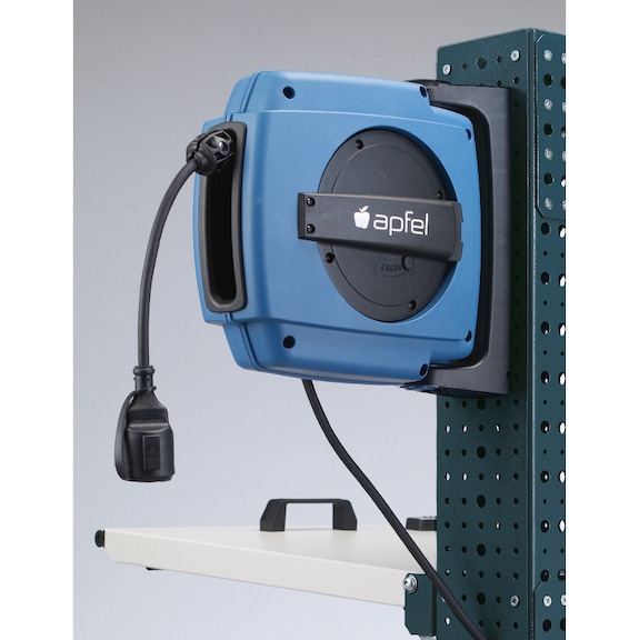 APFEL kabelhaspel 12 m met bevestiging met automatische oprolfunctie voor 12 m - Kabelhaspel met automatische oprolfunctie