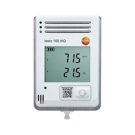 Wireless data logger with integrated temperature, humidity, CO2 and atmospheric pressure sensors