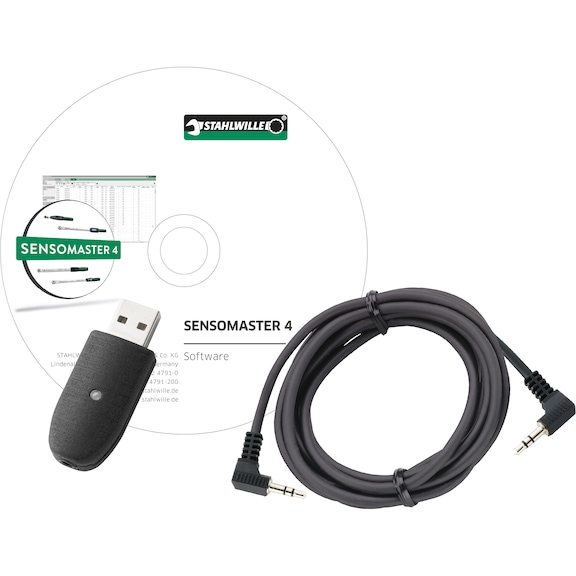 Adaptador USB STAHLWILLE, cable con clavija conexión y software para 730 D - Adaptador USB, cable y software