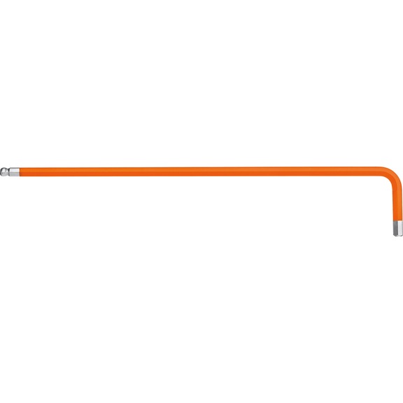 Šestihranný inbusový klíč WIHA 3&nbsp;mm, oranžový s&nbsp;kulovou hlavou - Šikmý šestihranný šroubovák