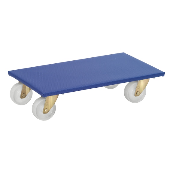 Transportroller voor meubels houten platform, laadvermogen 350 kg - Meubeldolly