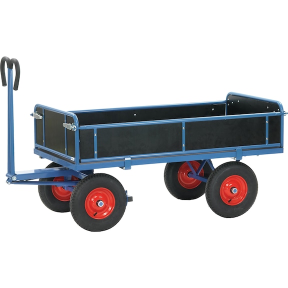 Flat-bed hand truck, 2-axle