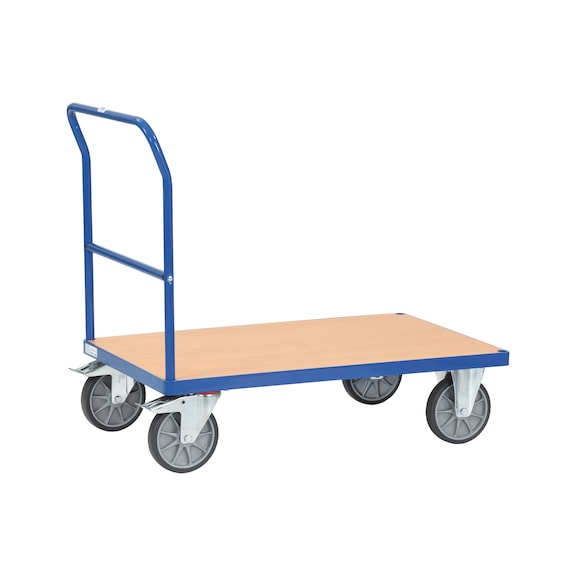 İtme kollu platformlu yük arabası