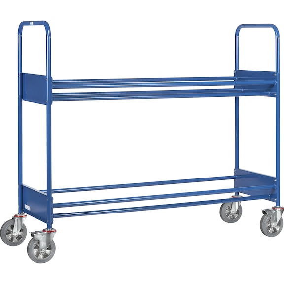 Tyre trolley with 2 levels