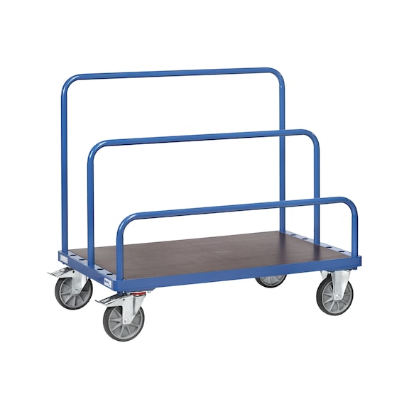4463 board trolley without handle, load area 1,200x800 mm, 500 kg to 1,200 kg - Board trolley without bracket