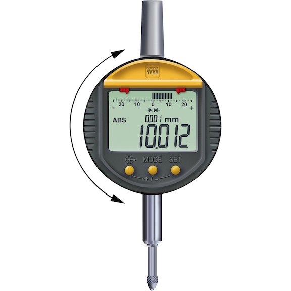 Reloj comp. TESA DIGICO 705 MI 12,5 mm incr. 0,001 mm, salida datos RS 232 opto - Reloj comparador electrónico